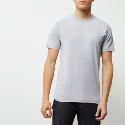 Light grey burnout T-shirt